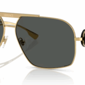 Versace 0VE2269 100287 Gold/Dark grey Soft Square Men's Sunglasses