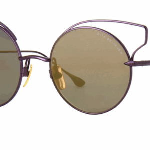 Dita BELIEVER 23008 C Purple/Grey-Gold Mirrored Round Women's Sunglasses.