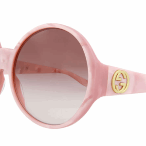 Gucci GG0954S 009 Pink/Red Gradient Round Women's Sunglasses