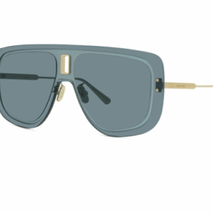Christian Ultra Dior MU B0B0 Gold/Blue Oval Women's Sunglasses