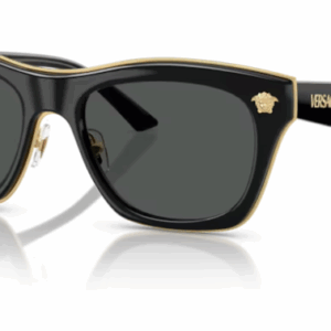 Versace 0VE2272 GB1/87 Black/Dark Grey Rectangle Men's Sunglasses