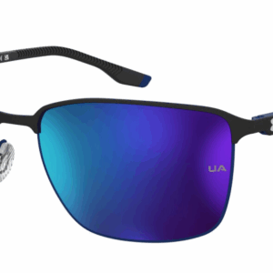Under Armour UA Retained/G 0VK T5 Matte black /Green Mirrorred Men's Sunglasses
