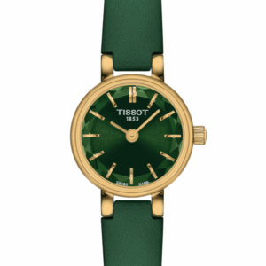 Tissot Lovely  Round Green Dial Green Strap Women Watch T1400093609100