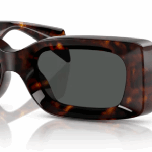 Versace 0VE4474U 108/87 Havana/Dark Grey Rectangular Men's Sunglasses