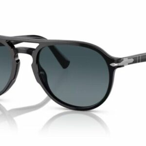 Persol 0PO3235S 095/S3 Black/Blue Gradient Polarized Oval 55mm Men's Sunglasses