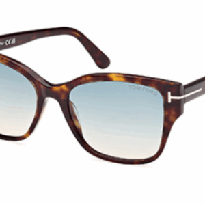 Tom Ford ELSA FT1108 52P Dark Havana/Green Square Women's Sunglasses
