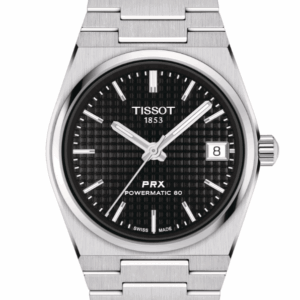 Tissot PRX Powermatic 80 35mm Black Dial Grey Strap Women's Watch T1372071105100