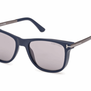 TomFord SINATRA FT1104 Color 91C Matte Blue/Smoke Mirror Men's Square Sunglasses