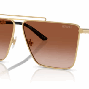 Versace 0VE2266 100213 Gold/Brown Gradient Square Men's Sunglasses