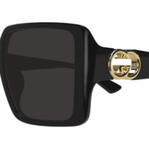 Gucci GG1692S 001 Black/Grey Oversized Square Women's Sunglasses