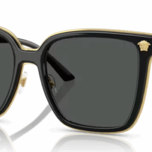 Versace 0VE2278D GB1/87 Black/Dark Grey Cat Eye Women's Sunglasses