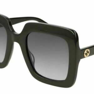 GUCCI GG0328S 001 Square Black Grey Gradient Oversized Women's Sunglasses