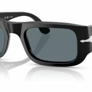 Persol 0PO3362S 95/3R Black/ Dark Blue Polar Oval 55mm Unisex Sunglasses
