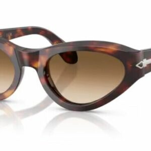 Persol 0PO0052S 24/51 Havana/Clear gradient Brown Cat Eye Women Sunglasses