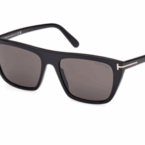 Tom Ford ASLAN FT1175 01A Shiny Black/Smoke Square Men's Sunglasses