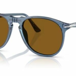 Persol 0PO9649S 121833 Transparent Navy / Crystal brown Oval Men's Sunglasses