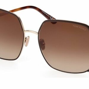 Tom Ford FT 1006 Raphaela 48F Shiny Rose Gold/Brown Gradient Women's  Sunglasses