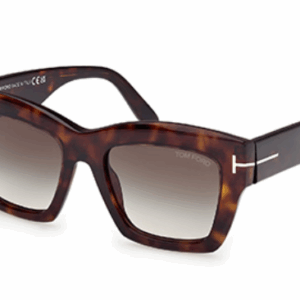 Tom Ford Luna FT1191 01D Shiny Black/Black Square Women's Sunglasses
