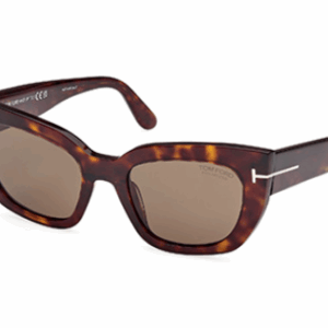 TomFord Athena FT1190 52H Dark Havana/Brown Polarized Cat-Eye Women's Sunglasses