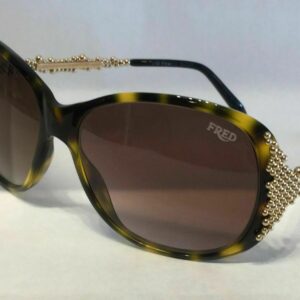 Fred Pearls 8452 203 Havana/Brown Gradient Oval Women's Sunglasses