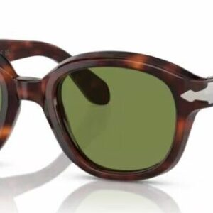 Persol 0PO0060S 24/4E Havana/Light Green Soft Square 52mm Women's Sunglasses