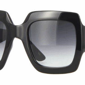 Gucci GG0053S 001 Black/Grey Gradient Square Women's Sunglasses