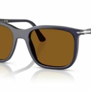 Persol 0PO3357S 121733 Milky Blue/Brown Rectangle Shaped 53mm Unisex Sunglasses
