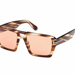 Tom Ford Redford FT1153 55E Coloured HavanaBrown lens Square Men's Sunglasses