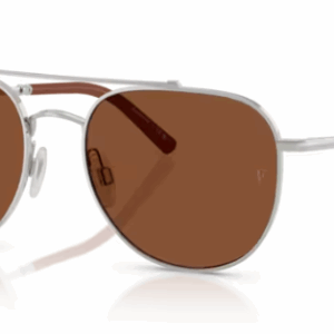 Oliver Peoples 0OV1346S R-10 503653 Silver Clay Round Men's Sunglasses