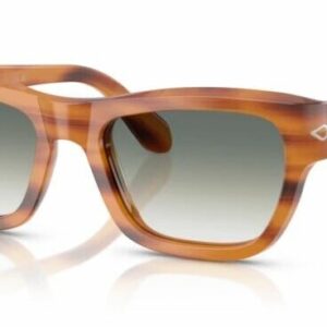 Persol 0PO0091S 960/3A Striped brown/Green Gradient Square 53mm Men's Sunglasses