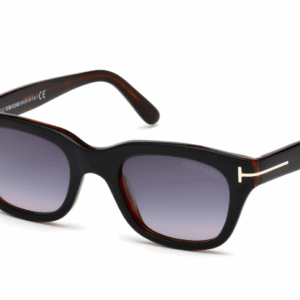 Tom Ford SNOWDON 05B Black Havana /Smoke Square Men's Sunglasses