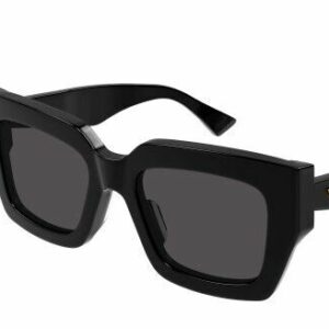 Bottega Veneta BV1212S 001 Black/Grey Square Women's Sunglasses
