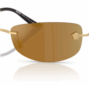 Versace 0VE2279 10027I Gold/Bronze Mirror Gold Rectangle Men's Sunglasses