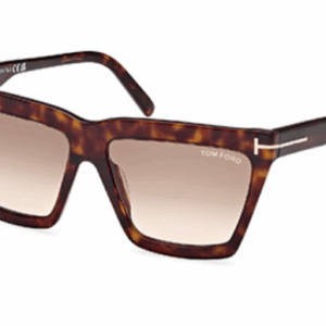 Tom Ford EDEN FT1110 52F Dark Havana/Brown Gradient Square Women's Sunglasses