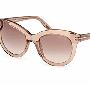 Tom Ford ODETTE FT1189 45F Shiny Light Brown/Gradient Brown Women's Sunglasses