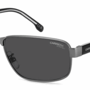CARRERA C FLEX 09/G/S R-81 Matte Ruthenium/Grey Rectangle Men's Sunglasses