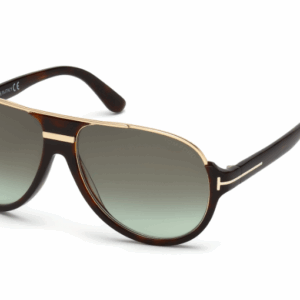Tom Ford  Dimitry FT0334 56K Red Havana/Gradient Roviex Round Men's Sunglasses