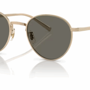 Oliver Peoples 0OV1336ST Rhydian 5035R5 Gold Carbon Grey Round Men's Sunglasses