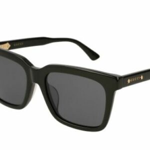 Gucci GG0267SA 001 Black/Grey Rectangular  Men's Sunglasses