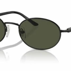 Persol 0PO1018S 107831  Black/Green Oval Shaped 52 mm Women's Sunglasses