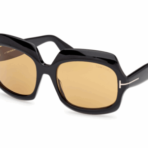 Tom Ford REN FT1155 01E Shiny Black/Black Square Women's Sunglasses