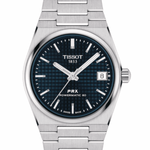 Tissot PRX Powermatic 80 35mm Blue Dial Grey Strap Women's Watch T1372071104100