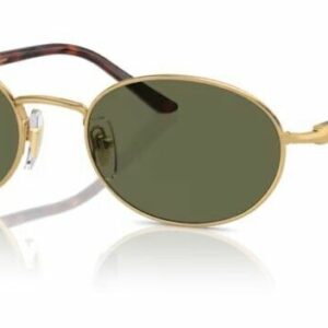 Persol 0PO1018S 515/58 Gold/Green Polarized Oval Shaped 52 mm Women's Sunglasses
