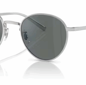 Oliver Peoples 0OV1336ST Rhydian 5036W5 Silver Regal Blue Round Men's Sunglasses
