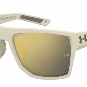 Under Armour UA Launch 2/G 3Y5 K1 Khaki/Gold Mirrored Rectangle Men's Sunglasses