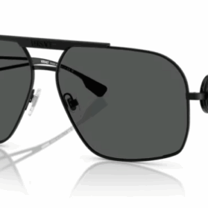 Versace 0VE2269 143387 Matte black/Dark grey Soft Square Men's Sunglasses