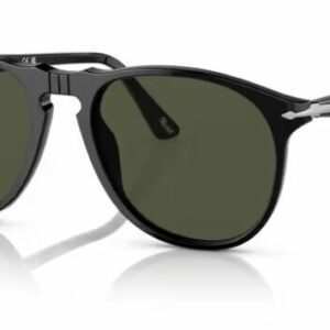 Persol 0PO9649S 95/31  Black/Green Oval Shaped Men's Sunglasses