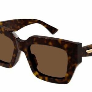 Bottega Veneta BV1212S 002 Havana/Brown Square Women's Sunglasses