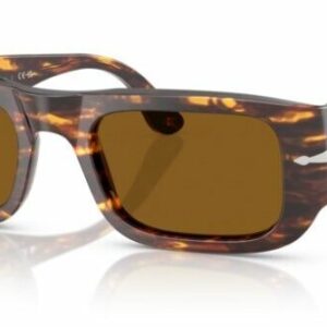 Persol 0PO3362S 121533 Brown/bright yellow / Brown Oval 52mm Unisex Sunglasses