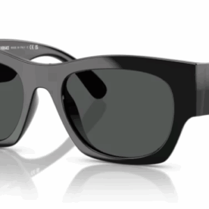 Versace 0VE4479U GB1/87 Black/Dark Grey Soft Square Men's Sunglasses